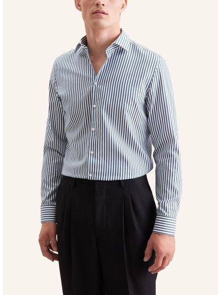 Seidensticker Koszula - Slim fit - w kolorze zielonym rozmiar: 44. Zielone koszule Seidensticker, bez wzorów, bez kołnierzyka, bez ramiączek. Za 129.95 zł.