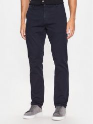 Guess Chinosy M3YB16 WFIN3 Niebieski Slim Fit. Niebieskie eleganckie spodnie Guess, m, z bawełny. Za 339.99 zł.