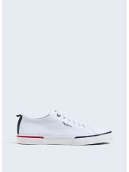 Pepe Jeans FOOTWEAR Sneakersy w kolorze białym rozmiar: 41. Białe buty sportowe casual Pepe Jeans FOOTWEAR, bez wzorów, z jeansu, bez zapięcia. Za 149.31 zł.