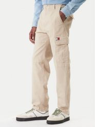 Tommy Jeans Spodnie materiałowe Sonny DM0DM22651 Beżowy Slim Fit. Brązowe spodnie materiałowe Tommy Jeans, m, bez wzorów, z bawełny. Za 449.99 zł.