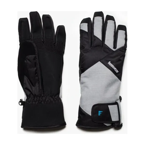 Feewear Rękawiczki Narciarskie Deru , szary, rozmiar L. Szare rękawiczki Feewear, bez wzorów, z materiału. W wyprzedaży za 39.99 zł.