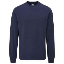 Koszulka Z Długim Rękawem Dla Dorosłych Unisex Essential Heavyweight. Niebieskie bluzki z długim rękawem MANTIS, bez wzorów, bez kołnierzyka, bez ramiączek. Za 91.99 zł.