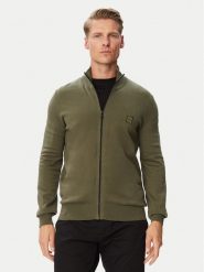 BOSS Kardigan Kanozip 50543692 Khaki Regular Fit. Brązowe swetry rozpinane Boss, l, bez wzorów, z bawełny, bez kołnierzyka, bez ramiączek. Za 679.99 zł.