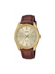 Casio Zegarek Timeless Collection MTP-1302PGL-9AVEF Brązowy. Brązowe, analogowe zegarki Casio. Za 309.99 zł.