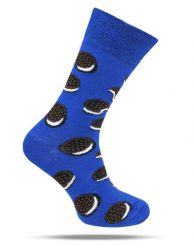 Skarpetki Bawełniane - Tematyczne - Oreo, Niebieskie. Niebieskie skarpety His Story, bez wzorów, z bawełny. Za 29.99 zł.