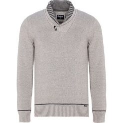Sweter w kolorze jasnoszarym. Szare swetry nierozpinane Denim Culture, l, bez wzorów, z bawełny, bez kołnierzyka, bez ramiączek. W wyprzedaży za 139.95 zł.