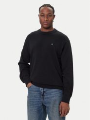 Calvin Klein Jeans Sweter LV04RC309G Czarny Regular Fit. Czarne swetry rozpinane Calvin Klein Jeans, m, bez wzorów, z bawełny, bez kołnierzyka, bez ramiączek. Za 389.99 zł.