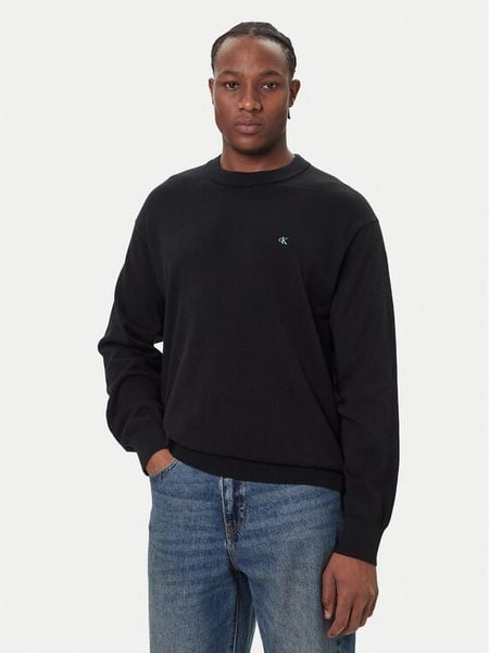 Calvin Klein Jeans Sweter LV04RC309G Czarny Regular Fit. Czarne swetry rozpinane Calvin Klein Jeans, m, bez wzorów, z bawełny, bez kołnierzyka, bez ramiączek. Za 239.99 zł.
