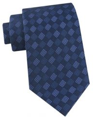 Krawat Męski - Angelo di Monti - Granatowy, Drobny Wzór Geometryczny. Niebieskie krawaty i muchy Angelo di Monti, bez wzorów, z tkaniny. Za 45.00 zł.