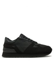 Guess Sneakersy Tresa FMPALC ELL12 Czarny. Czarne buty sportowe casual Guess, z aplikacjami, ze skóry, bez zapięcia. Za 369.99 zł.