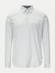 S.Oliver Koszula 2149815 Biały Slim Fit. Białe koszule S.Oliver, l, bez wzorów, z bawełny, bez kołnierzyka, bez ramiączek. Za 129.99 zł.