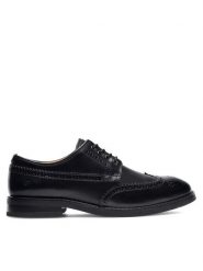 Gino Rossi Półbuty DANTE-02 123AM Czarny. Czarne eleganckie półbuty Gino Rossi, bez wzorów, ze skóry, bez obcasa, bez zapięcia. Za 279.99 zł.