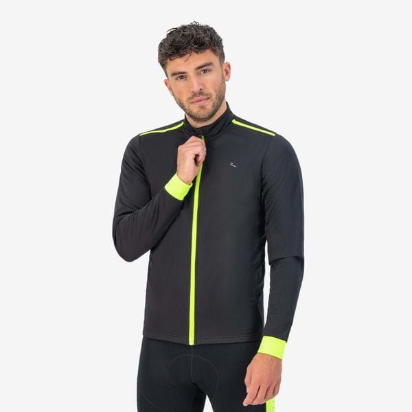 Kurtka rowerowa męska Rogelli Core. Czarne kurtki Rogelli, m, bez wzorów, z elastanu, bez kaptura. Za 305.00 zł.