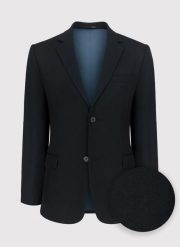 PAKO LORENTE – Czarna marynarka garniturowa P22SP-3G-026-C-S. Czarne garnitury Pako Lorente, na ślub cywilny, m, bez wzorów, z wełny. Za 649.99 zł.