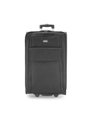 Semi Line Walizka średnia T5601-3 Czarny. Czarne walizki Semi-line, bez wzorów, z materiału, średnie. Za 229.99 zł.
