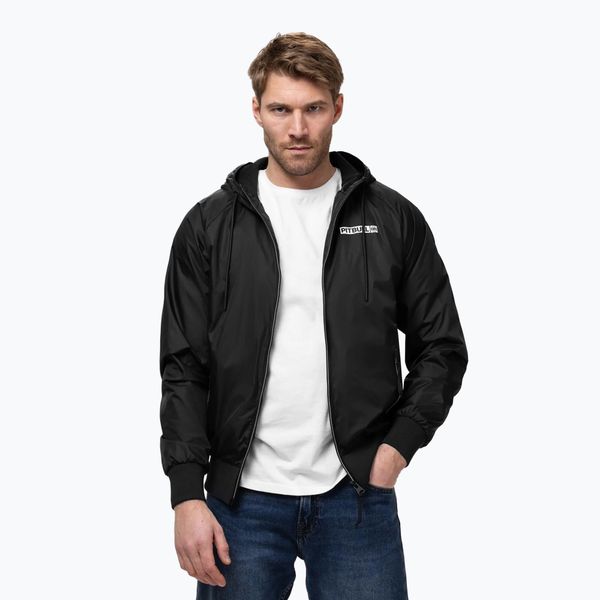 Kurtka męska Pitbull Athletic Logo Nylon Hooded. Czarne kurtki PITBULL, l, bez wzorów, z nylonu, bez kaptura. Za 189.99 zł.