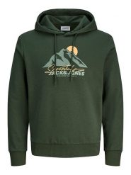 Jack & Jones Bluza w kolorze ciemnozielonym rozmiar: M. Zielone bluzy Jack & Jones, m, bez wzorów, z kapturem. Za 127.65 zł.
