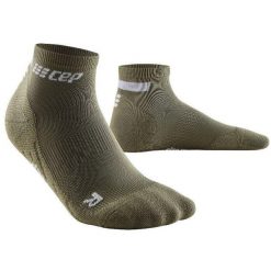 Skarpety kompresyjne męskie sportowe CEP The Run 4.0 low-cut. Zielone skarpetki sportowe CEP, bez wzorów. Za 64.00 zł.