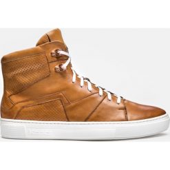 Brązowe sneakersy męskie. Buty sportowe casual marki Kazar. Za 569.00 zł.