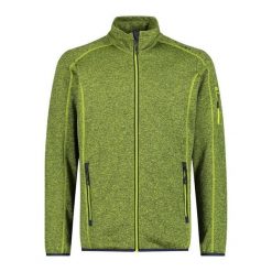 Bluza męska turystyczna CMP 30H5887. Zielone bluzy CMP, m, bez wzorów, bez kaptura. W wyprzedaży za 188.99 zł.