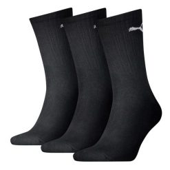 SKARPETY Puma Crew Socks 3 Pack, Dla obu płci. Czarne skarpety Puma, bez wzorów, z bawełny. Za 23.90 zł.