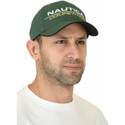 Czapka z daszkiem Nautica Tappa Snapback. Zielone czapki z daszkiem Nautica, bez wzorów. Za 119.00 zł.