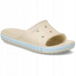 Klapki Dla Dorosłych Crocs Bayaband Slide. Białe klapki Crocs, z materiału. Za 119.99 zł.