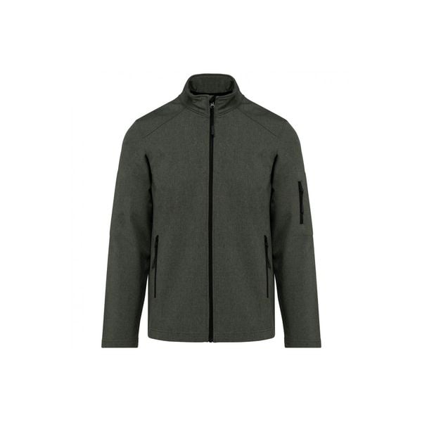 Kurtka Kariban Softshell. Zielone kurtki KARIBAN, m, bez wzorów, z elastanu, bez kaptura. Za 197.00 zł.