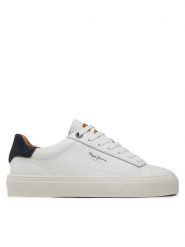 Pepe Jeans Sneakersy Yogi Original 23 PMS30930 Biały. Białe buty sportowe casual Pepe Jeans, bez wzorów, z jeansu, bez zapięcia. Za 259.99 zł.