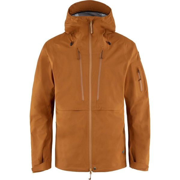 Kurtka męska Fjallraven Keb Eco-Shell Jacket. Brązowe kurtki Fjällräven, m, bez wzorów, z materiału, bez kaptura. Za 1,946.75 zł.