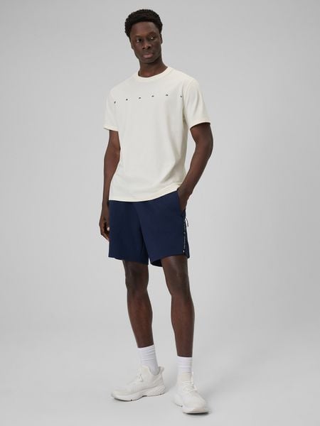 4F Spodenki dresowe męskie - granatowe M. Niebieskie krótkie spodenki sportowe 4F, m, bez wzorów, z dresówki. Za 129.99 zł.