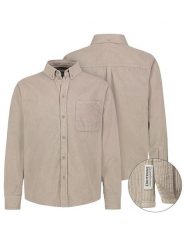 Eight2Nine Koszula sztruksowa w kolorze beżowym rozmiar: XL. Brązowe koszule Eight2Nine, xl, bez wzorów, z bawełny, bez kołnierzyka, bez ramiączek. Za 110.04 zł.