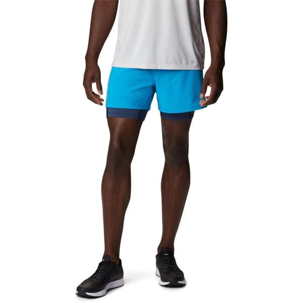 Spodenki sportowe męskie Columbia Endless Trail 2 In 1. Niebieskie krótkie spodenki sportowe Columbia, m, bez wzorów. Za 299.00 zł.