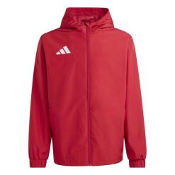 Kurtka męska adidas Entrada 26 All Weather JZ9100. Czerwone kurtki Adidas, m, bez wzorów, bez kaptura. Za 170.99 zł.