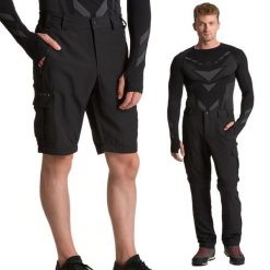 Spodnie męskie KADVA Resto. Czarne szorty KADVA, m, bez wzorów. Za 129.99 zł.