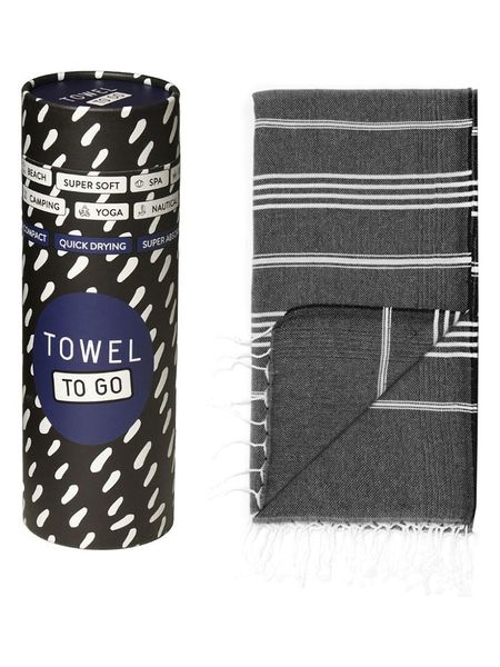 Samimi Chusta hammam w kolorze czarnym - 180 x 100 cm rozmiar: onesize. Czarne szaliki Samimi, bez wzorów, z bawełny. Za 87.61 zł.