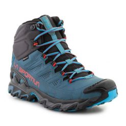 Buty La Sportiva Ultra Raptor Ii Mid Leather Gtx 34J642900 niebieskie. Niebieskie buty turystyczne bez wzorów, z gore-texu, bez zapięcia, trekkingowe, gore-tex. Za 1,324.15 zł.