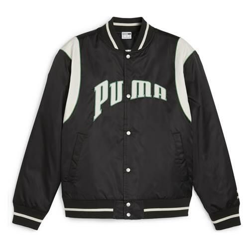 Kurtka uniwersalna męska Puma Team Varsity. Czarne kurtki Puma, m, bez wzorów, z materiału, bez kaptura. Za 416.00 zł.