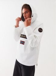 Napapijri Kurtka anorak Rainforest Winter 3 NP0A4GMC Biały Regular Fit. Białe kurtki Napapijri, m, bez wzorów, z syntetyku, bez kaptura. Za 679.99 zł.