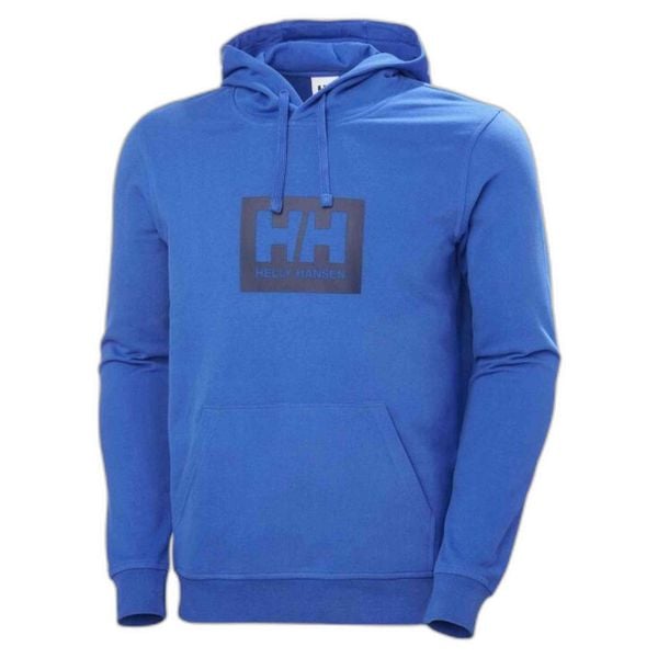 Bluza męska Helly Hansen Hh Box. Niebieskie bluzy z kapturem Helly Hansen, m, bez wzorów, z bawełny, z kapturem. Za 387.35 zł.
