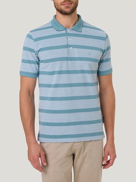 Pierre Cardin Koszulka polo w kolorze turkusowym rozmiar: M. Niebieskie koszulki polo Pierre Cardin, m, bez wzorów, z bawełny, bez kołnierzyka, bez ramiączek. Za 99.95 zł.