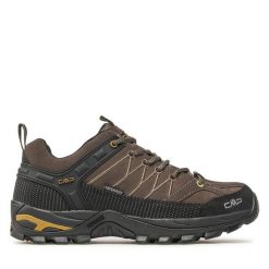 Trekkingi CMP. Brązowe buty trekkingowe CMP, bez wzorów, bez zapięcia. Za 299.99 zł.