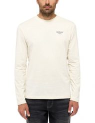 Męski Longsleeve Mustang Style Asheville Light Gray 1015844 3003. Szare bluzki z długim rękawem Mustang, m, bez wzorów, bez kołnierzyka, bez ramiączek. Za 109.99 zł.