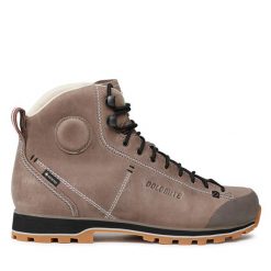 Trekkingi Dolomite. Brązowe buty trekkingowe Dolomite, bez wzorów, z gore-texu, bez zapięcia. Za 1,069.00 zł.