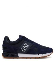 EA7 Emporio Armani Sneakersy X8X151 XK354 U456 Niebieski. Niebieskie buty sportowe casual EA7 Emporio Armani, bez wzorów, z materiału, bez zapięcia. Za 649.99 zł.
