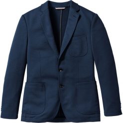 Marynarka ze strukturalnego materiału Slim Fit bonprix ciemnoniebieski. Marynarki marki bonprix. Za 139.99 zł.