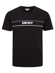 DKNY Koszulka w kolorze czarnym rozmiar: M. Czarne bezrękawniki DKNY, m, bez wzorów, z bawełny, bez kołnierzyka, bez ramiączek. Za 65.69 zł.