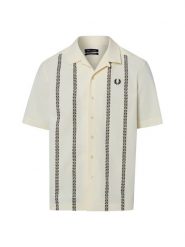 Fred Perry koszula z krótkim rękawem Mężczyźni Regular Fit Bawełna (100%) beżowy, XXL. Brązowe koszule Fred Perry, m, bez wzorów, z bawełny, bez kołnierzyka, bez ramiączek. Za 799.95 zł.