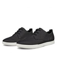 Ecco Skórzane sneakersy "Leisure" w kolorze czarnym rozmiar: 41. Czarne buty sportowe casual ecco, bez wzorów, bez zapięcia. Za 175.26 zł.