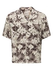 ONLY & SONS Koszula "Onsdash" - Regular fit - w kolorze beżowym rozmiar: XXL. Brązowe koszule Only & Sons, xxl, bez wzorów, bez kołnierzyka, bez ramiączek. Za 69.91 zł.